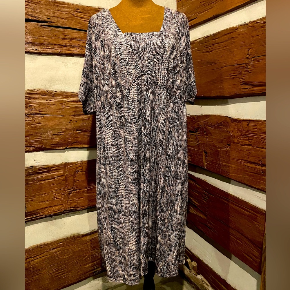 Snake Print Midi Dress